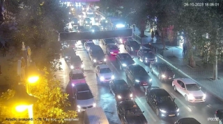 Bu yollarda sıxlıq var  - FOTO