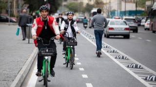 Bakıda velosiped yolları test edildi