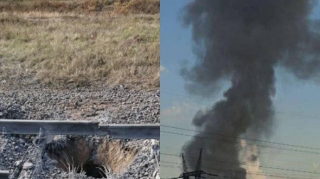 Melitopolda ukraynalı partizanlar dəmir yolunu partlatdı 