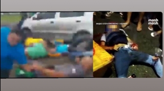 Braziliyada dəhşət: qəzəbli sürücü avtomobilini kütlənin üzərinə sürdü  - VİDEO