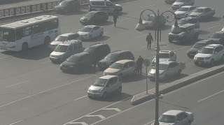 Heydər Əliyev prospektində qəza   - FOTO