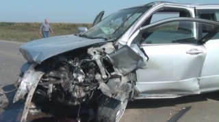 Goranboyda iki minik avtomobili toqquşub, 1 nəfər yaralanıb 