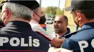 Polislə mübahisə edən saxta “qazi”  həbs edildi  - ÜZR VİDEOSU