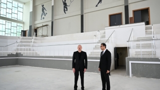Prezident Yevlax Olimpiya İdman Kompleksində - FOTOLAR 
