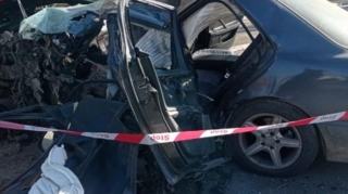 Tərtərdə iki maşın mikroavtobusla toqquşdu - 1 nəfər öldü, 6 nəfər yaralandı 