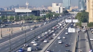 Bakının bu yollarında tıxac var  