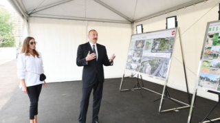 İlham Əliyev Yasamalda yeni parkda görüləcək işlərlə tanış olub - FOTO 