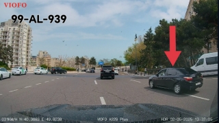Sürücü nə zolağı düzgün seçir, nə də nişana baxır - 99-AL-939 - VİDEO  