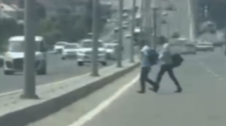 Yol polisi piyadaların təhlükəsizliyi üçün növbəti tədbir keçirib - VİDEO