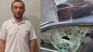 В Баку задержан мужчина, умышленно разбивший окно автомобиля - ВИДЕО