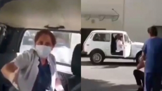 Ölmüş körpənin doğum evindən qaçırılması cəhdinin anbaan görüntüləri – YENİLƏNİB + VİDEO 