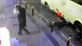 Huşunu itirən azərbaycanlı avtobusun altında qalıb öldü - VİDEO 