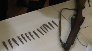 Qazax sakinində silah aşkarlanıb  - FOTO