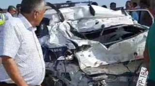 Bakı-Quba yolunda YPX avtomobili qəzaya düşdü  - VİDEO