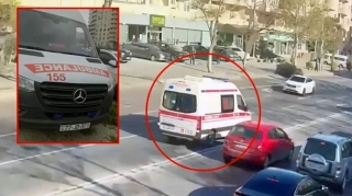 Narkotikin təsiri altında Bakıda təcili yardım maşınını sürən şəxs HƏBS EDİLDİ 