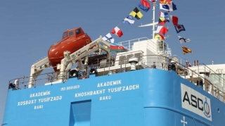 “Akademik Xoşbəxt Yusifzadə”  tankeri suya salınıb  - FOTO