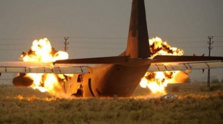 Hərbi təyyarə qəzaya uğradı-Pilot yaralandı 