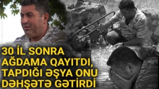 30 il sonra Ağdamdakı evindən tapdığı əşya dəhşətə gətirdi - VİDEO 