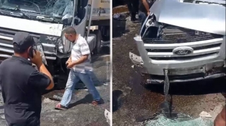Çınqıl daşıyan TIR-la yük maşını toqquşdu: Sürücü öldü - VİDEO 