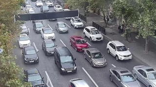 Bakının 22 yolunda tıxac yaranıb 