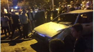 Mingəçevirdə idarəetmədən çıxan avtomobil aşıb - FOTO 