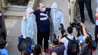 Bəhram Bağırzadənin xəstəxanadan yola salınma görüntüləri  - FOTO