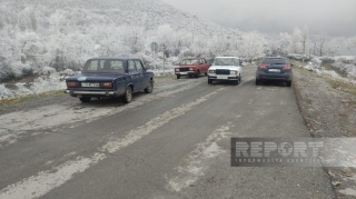 Şəkidə kəndləri birləşdirən körpü dağılır  - FOTO