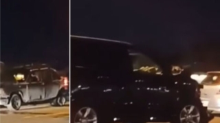 Yüksək sürətlə hərəkətdə olan “Prado” QAZ-3110-a çırpıldı - VİDEO 