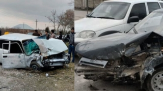 В Хачмазском районе столкнулись автомобили:  есть пострадавшие - ФОТО 