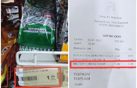 "Araz" marketdə müştərilər belə aldadılır  - FOTO