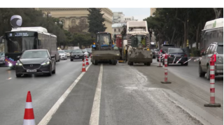 Bakının mərkəzində yolun təmiri nə vaxt yekunlaşacaq?  - VİDEO