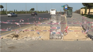 Bakıda yeni yerüstü piyada keçidi tikilir - VİDEO 