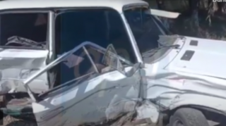 Füzuli Mərkəzi Rayon Xəstəxanasının qarşında yol qəzası olub - VİDEO 