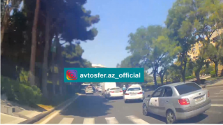 Nasaz maşını görən yol polisi üzünü çevirib getdi - 50-BB-343 - VİDEO 