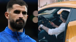 “Latsio”nun futbolçusu yanan avtomobildən son anda xilas oldu  - FOTO