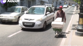 Səbail rayonunda bu yolda vətəndaşların həyatı üçün təhlükə var - VİDEO