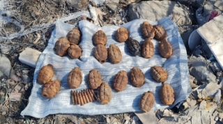 Bakıda hərbi sursatlar aşkarlandı - VİDEO 