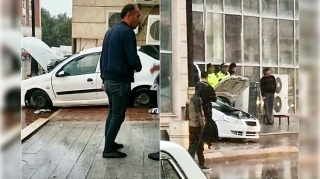 Naxçıvanda yoldan çıxan maşın Park “AVM”yə çırpıldı   - VİDEO