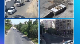 В Баку из-за ремонта ограничено движение транспорта на ряде улиц - ФОТО