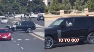 Qəsdən qayda pozub "fəxr" edən "Range Rover" sürücüsü kimdir? - 007   - VİDEO