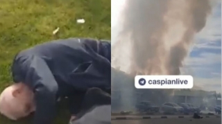 Soydaşımız atəş altında qalan rusiyalının həyatını xilas etdi - VİDEO 