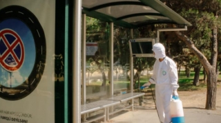 BNA dayanacaqlarda dezinfeksiya işləri aparıb - FOTO 