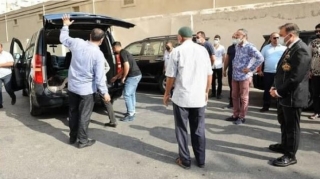 Səməd Səmədov dəfn edildi, oğlu jurnalistləri qəbiristanlığa buraxmadı   - FOTO