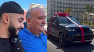 Azərbaycan əsilli məşhur bloqer atasına bahalı avtomobil hədiyyə etdi - VİDEO 