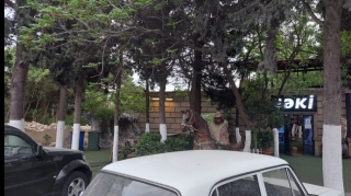 Mərkəzi Nəbatat Bağında yerləşən “Şəki” restoranı sökülməyə başlanıb - FOTO 