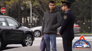 Yol polisi qayda pozan piyadaları belə yaxaladı - VİDEO