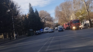 Mingəçevirdə maşın yandı 