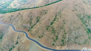Laçın şəhərindən yan keçən yeni avtomobil yolunun tikintisi yekunlaşır  - FOTO