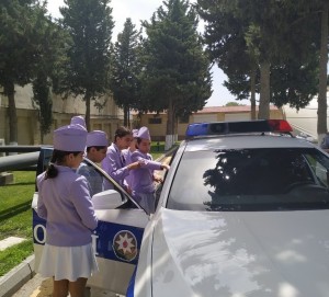 “Yol polisinin gənc köməkçisi” dəstəsi Baş DYP İdarəsinə ekskursiya ediblər - FOTO