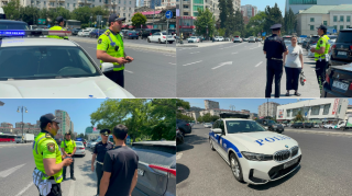 Nərimanovda keçiddən istifadə etməyən piyadalara XƏBƏRDARLIQ EDİLDİ - VİDEO  